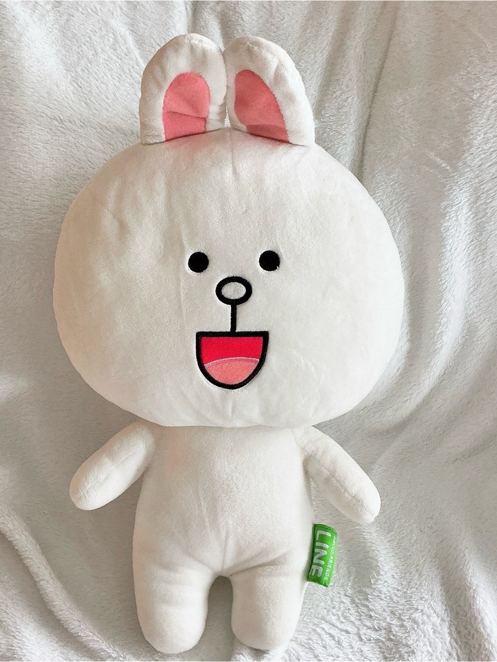 LINE Friends Character Cony Bunny T-Arts H 14.5” Stuffed Plush Toy Japan NHN